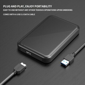Portable External Hard Drive 1TB/500GB/320GB - USB 3.0 High-Speed Data Transfer, NTFS File System, Compatible with Laptop, Plug and Play, Durable Backup Storage for Files, Photos, and Software