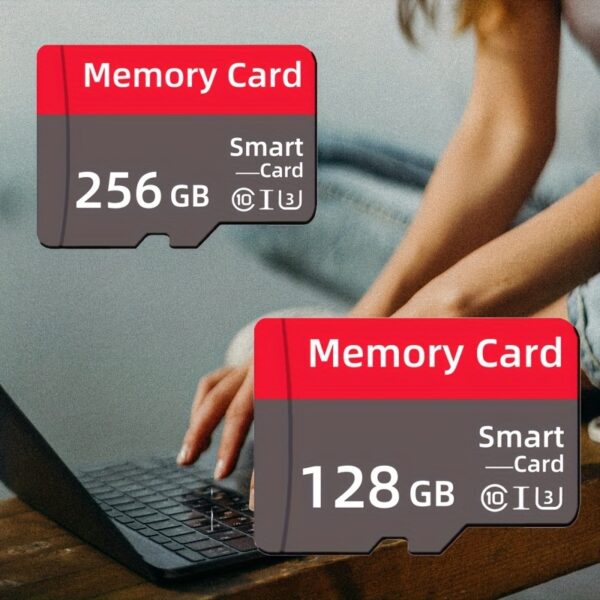 High-Speed Micro SD Cards with Adapter: 256GB & 128GB, Class 10/U3/A1, for Smartphones, Tablets, Cameras, Pcs, Laptops, Car Audio, And Gaming Consoles - Reliable Data Storage - Image 3