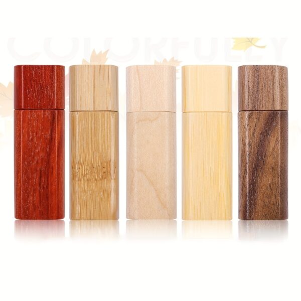 Rectangle Wooden Red Wood 16GB 32GB U Disk USB 2.0 Flash Drive Teacher Gift 64GB 128GB Mini Memory Stick - Image 2