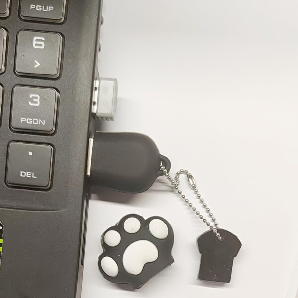 Cute Cartoon Cat Paw USB Flash Drive - High-Speed 2.0, Black, Available in Multiple Capacities (8GB/16GB/32GB/4G/64GB/128GB) - Perfect for Office & Personal Use - Image 9