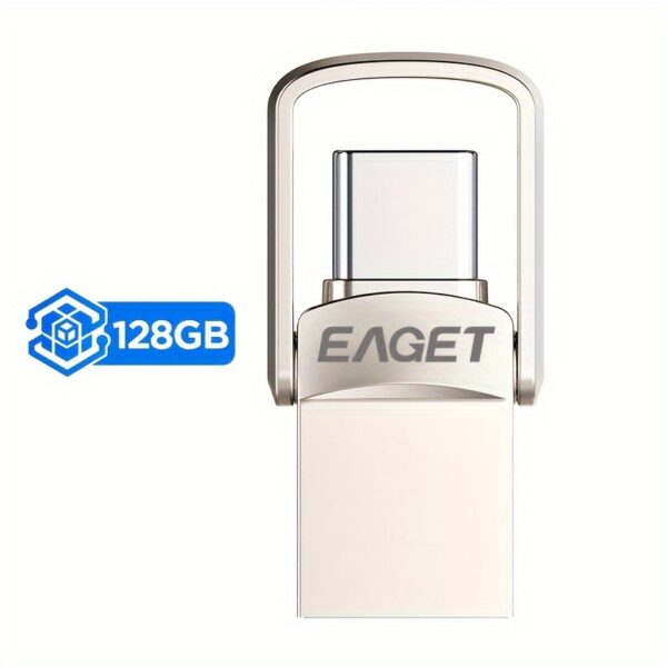 EAGET High-Speed Mini USB-C Flash Drive - 32GB/64GB/128GB Dual OTG Memory Stick for MacBook, Tablets, PCs & Smartphones - Image 6