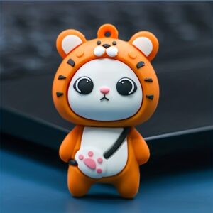 1pc 128GB Creative Cute Cartoon Lucky Tiger USB 2.0 16GB Flash, perfect gift for family and friends on Valentine's Day, Easter, and Thanksgiving