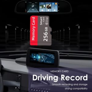 128GB & 256GB High-Speed Micro SD Card with Adapter, Class 10 TF Flash Memory, U3 SDXC for Smartphones, HD Cameras, PCs, Headphones, Gaming Consoles - Full HD Video & Photo Storage