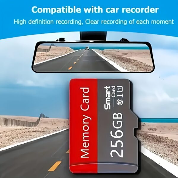 High-Speed Micro SDXC Card 256GB/128GB - Class 10 TF with Adapter, U3 Compatible for HD Cameras, Smartphones, PCs, Headsets & PSP - Full HD Video & Photo Storage - Image 2