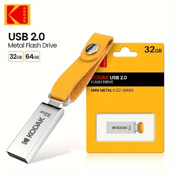 KODAK K122 USB 2.0 Flash Drive - Metal Pendrive, High-Speed U Disk in 32GB/64GB/128GB Capacity - Image 8