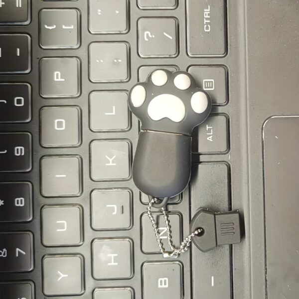 Cute Cartoon Cat Paw USB Flash Drive - High-Speed 2.0, Black, Available in Multiple Capacities (8GB/16GB/32GB/4G/64GB/128GB) - Perfect for Office & Personal Use - Image 10
