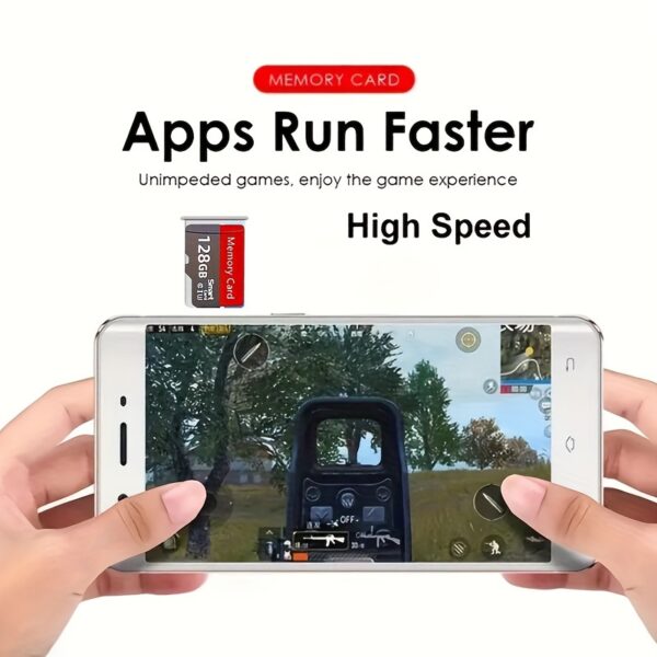 128GB & 256GB High-Speed Micro SD Card with Adapter, Class 10 TF Flash Memory, U3 SDXC for Smartphones, HD Cameras, PCs, Headphones, Gaming Consoles - Full HD Video & Photo Storage - Image 7