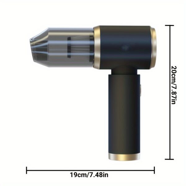 4-in-1 Portable Handheld Vacuum Cleaner - High Suction, Cordless Mini Car Vacuum with Multiple Attachments, USB Rechargeable for Home, Office & Travel - Image 6