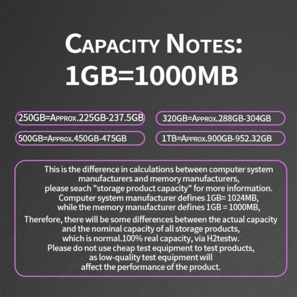 Portable External Hard Drive 1TB/500GB/320GB - USB 3.0 High-Speed Data Transfer, NTFS File System, Compatible with Laptop, Plug and Play, Durable Backup Storage for Files, Photos, and Software - Image 9