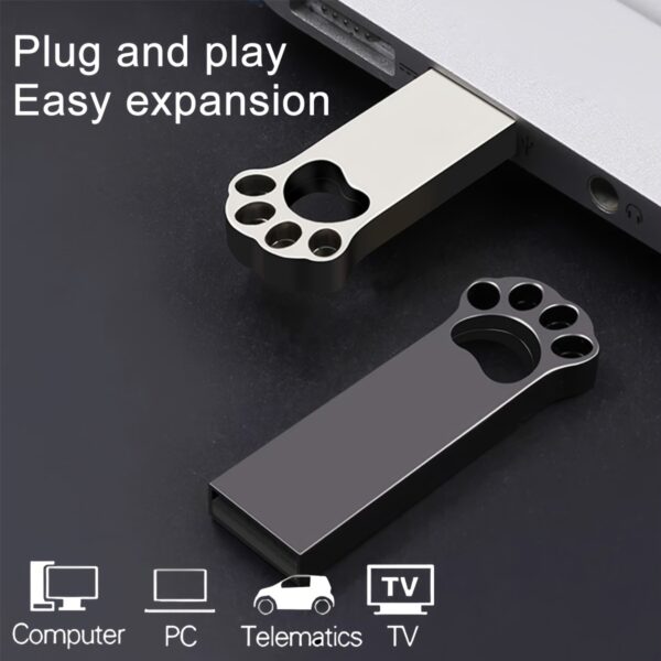 2pcs USB Flash Drive 8GB 4GB 2GB 1GB 512MB 256MB 128MB USB 2.0 High Speed U Disk USB Disk Metal Pen Drive USB Drive For PC/Laptops/Tablets/Mobile Phones Car Audio/Game Console/Audio - Store Your Files Securely! - Image 4