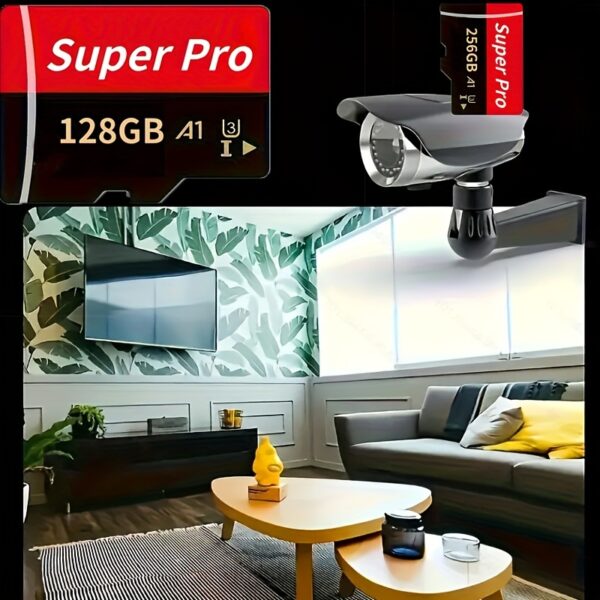 2024 Ultra-Fast Micro SD Card - 128GB/256GB, X-Ray & Shockproof, Heat Resistant TF/SD Memory for Cameras, Tablets, Phones - Includes Adapter - Image 9