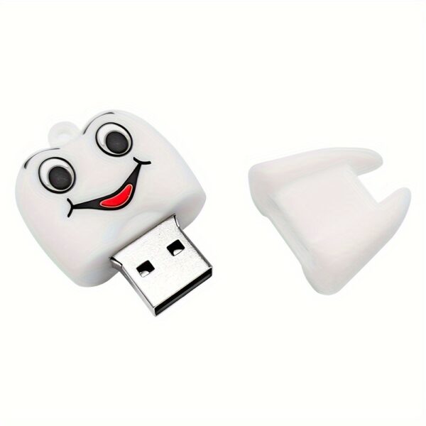 AFAR Teeth-Shaped USB Flash Drive - 16GB/32GB/64GB/128GB Memory Stick with Lanyard, USB 2.0 Compatible - Image 8