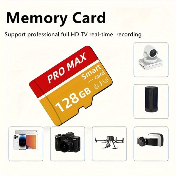 256GB/128GB Micro SD Memory Card, Class 10 TF Card with SD Adapter, High-Speed Flash Storage for HD Camera, Smartphone, PC, Headphones, PSP, U3 Mini SDXC for Full HD Video & Photo Storage - Image 4