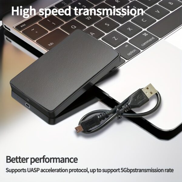 High-Speed Portable Hard Drive - 1TB/2TB, USB Connectivity, NTFS File System, Compatible with Laptops & Mobile Devices External Hard Drive For Laptop - Image 3