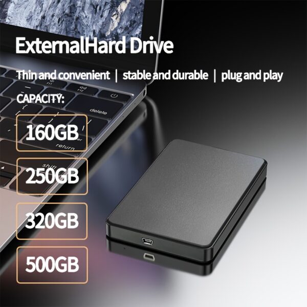 High-Speed Portable Hard Drive - 1TB/2TB, USB Connectivity, NTFS File System, Compatible with Laptops & Mobile Devices External Hard Drive For Laptop - Image 8