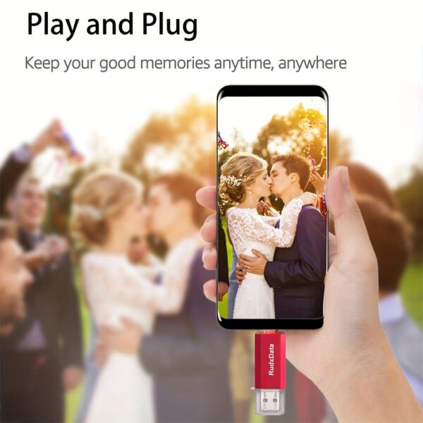 RudxData High Speed 128GB 64GB 32GB OTG USB Flash Drive Type C Pen Drive Dual USB Memory Stick For Type C Devices  USB Key Compatible with Android phone/TV/Speaker/PC - Image 9