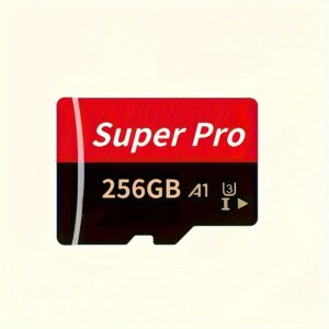 Super Pro 128GB/256GB Micro SD Memory Card with SD Adapter: High-Speed Flash Storage for HD Camera, Smartphone, PC, Headphones, PSP, U3 Mini SDXC for Full HD Video & Photo Storage
