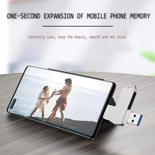 2TB Dual-Use USB Flash Drive with Type-C OTG, High-Speed Data Transfer for Mobile & Computer Storage - Image 9
