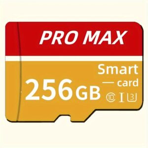 128GB/256GB Micro SD Card - High-Speed Class 10 TF Memory Card with Adapter - Compatible with HD Cameras, Smartphones, PCs, Headphones, PSP - U3 Mini SDXC for Full HD Video & Photo Storage