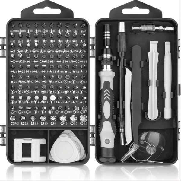 115 in 1 Precision Screwdriver Set, Multi-Purpose Repair Tool Kit for Watches, Computers, Phones, Glasses, Cameras - Portable & Professional DIY Hardware Tools with Case - Ideal Father's Day Gift - Image 5