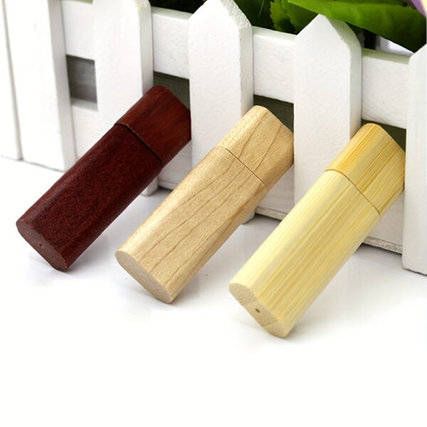 Rectangle Wooden Red Wood 16GB 32GB U Disk USB 2.0 Flash Drive Teacher Gift 64GB 128GB Mini Memory Stick - Image 3