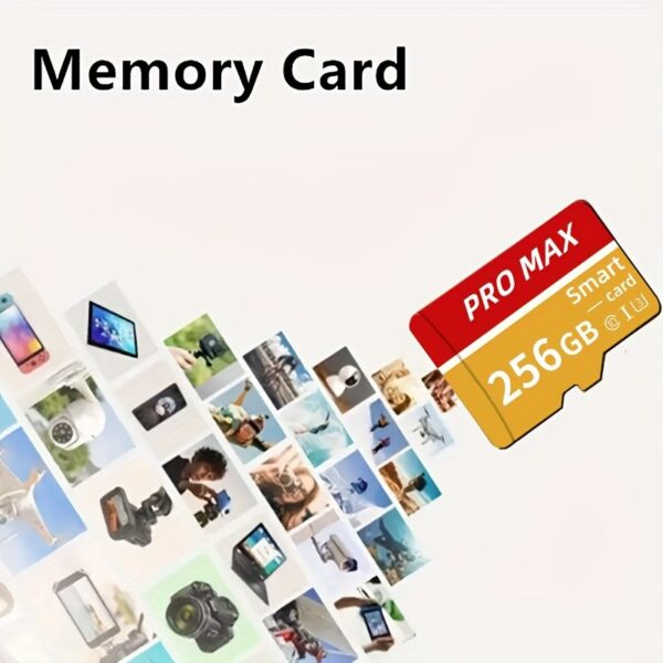 128GB/256GB Micro SD Card - High-Speed Class 10 TF Memory Card with Adapter - Compatible with HD Cameras, Smartphones, PCs, Headphones, PSP - U3 Mini SDXC for Full HD Video & Photo Storage - Image 9