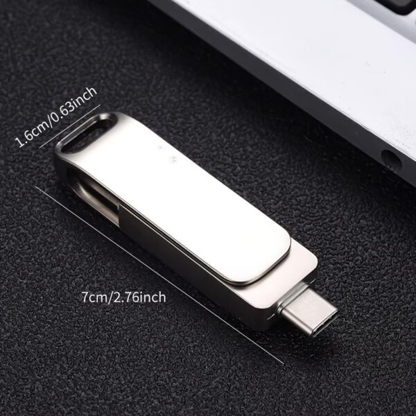 2TB Dual-Use USB Flash Drive with Type-C OTG, High-Speed Data Transfer for Mobile & Computer Storage - Image 2