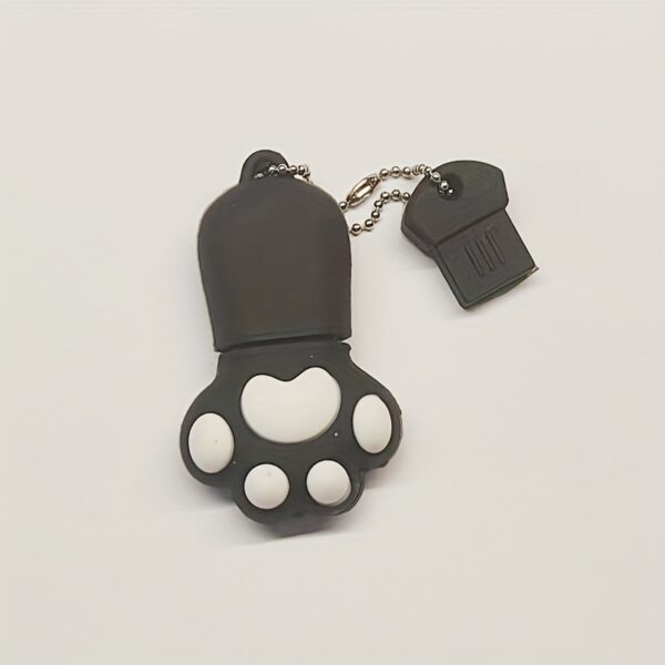 Cute Cartoon Cat Paw USB Flash Drive - High-Speed 2.0, Black, Available in Multiple Capacities (8GB/16GB/32GB/4G/64GB/128GB) - Perfect for Office & Personal Use - Image 6
