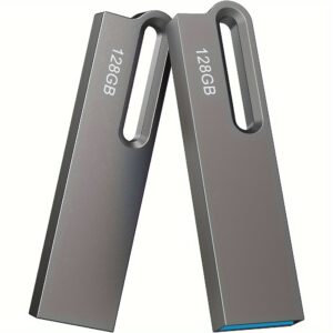 2 Pack 128GB USB Stick USB 3.0 Flash Drive Mini USB Memory Stick USB Flash Drive High Speed USB Drive USB Thumb Drive Pen Drive Memory Flash Drive for Computer Laptop