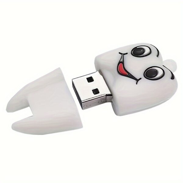 AFAR Teeth-Shaped USB Flash Drive - 16GB/32GB/64GB/128GB Memory Stick with Lanyard, USB 2.0 Compatible