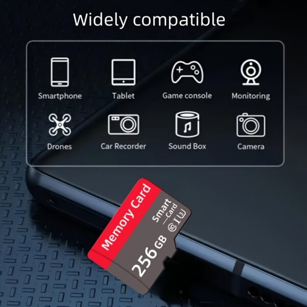 High-Speed Micro SD Cards with Adapter: 256GB & 128GB, Class 10/U3/A1, for Smartphones, Tablets, Cameras, Pcs, Laptops, Car Audio, And Gaming Consoles - Reliable Data Storage - Image 9