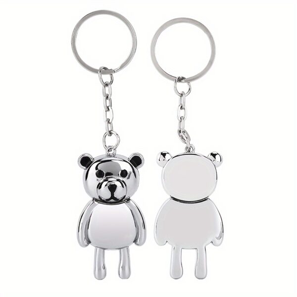 Metal Bear Creative Flash Drive 128GB/64GB Silvery/Pink Mini Usb Flash Drive Memory Stick Gift For Student Office Key Chain For Computer - Image 7