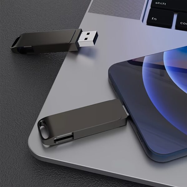 2TB Dual-Use USB Flash Drive with Type-C OTG, High-Speed Data Transfer for Mobile & Computer Storage