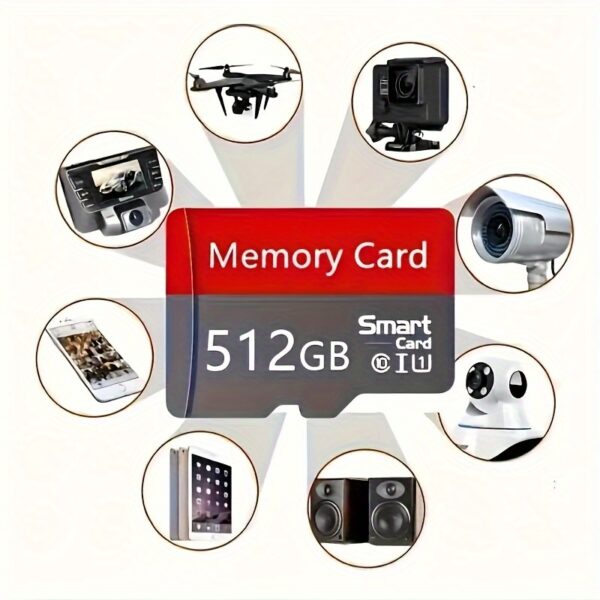 256GB High-Speed 1024MB/128GB/256GB Micro SD Card - Water-Resistant, Shockproof CARY TF Card with Adapter for Smartphones, Cameras, Tablets - Fast Read/Write Performance - Image 3