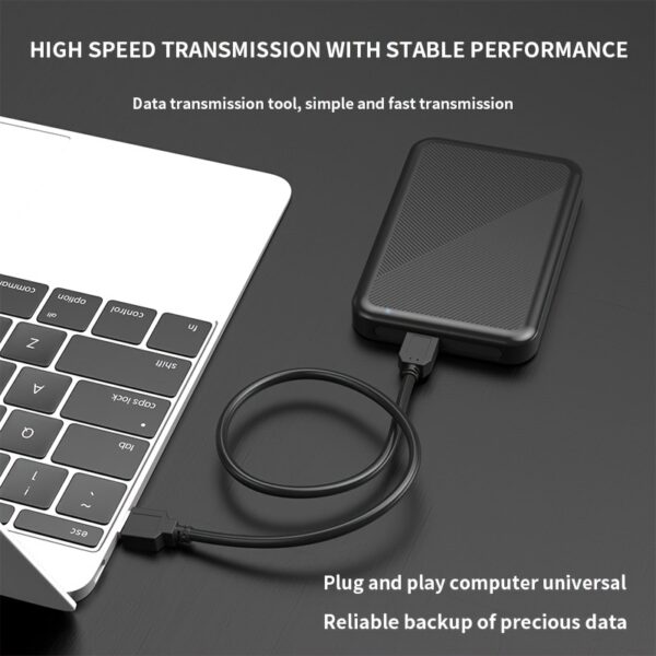 Portable External Hard Drive 1TB/500GB/320GB - USB 3.0 High-Speed Data Transfer, NTFS File System, Compatible with Laptop, Plug and Play, Durable Backup Storage for Files, Photos, and Software - Image 2