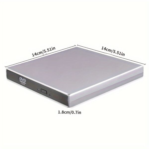 Ultra-Slim Portable USB 3.0/2.0 External DVD RW Drive - Burn, Read & Play on Laptops - Image 5