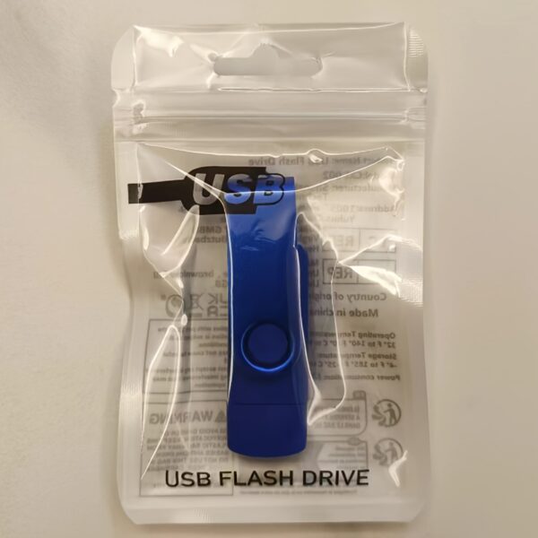 2-in-1 USB 2.0 & Type-C Flash Drive - Rotatable Pen Design, Metal Memory Stick, 128GB/256GB Options - Image 13