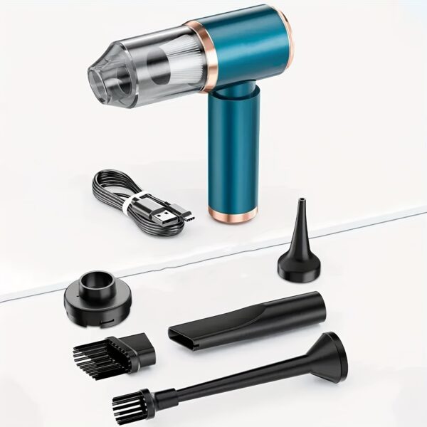4-in-1 Portable Handheld Vacuum Cleaner - High Suction, Cordless Mini Car Vacuum with Multiple Attachments, USB Rechargeable for Home, Office & Travel - Image 9