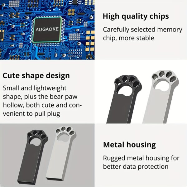 2pcs USB Flash Drive 8GB 4GB 2GB 1GB 512MB 256MB 128MB USB 2.0 High Speed U Disk USB Disk Metal Pen Drive USB Drive For PC/Laptops/Tablets/Mobile Phones Car Audio/Game Console/Audio - Store Your Files Securely! - Image 8