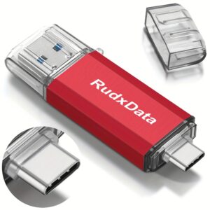 RudxData High Speed 128GB 64GB 32GB OTG USB Flash Drive Type C Pen Drive Dual USB Memory Stick For Type C Devices  USB Key Compatible with Android phone/TV/Speaker/PC