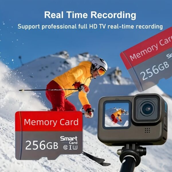 256GB High-Speed 1024MB/128GB/256GB Micro SD Card - Water-Resistant, Shockproof CARY TF Card with Adapter for Smartphones, Cameras, Tablets - Fast Read/Write Performance - Image 9