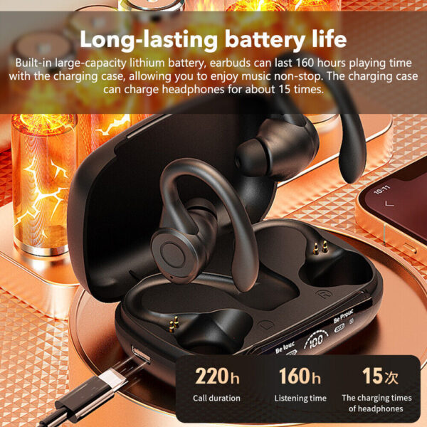 NEW Wireless Bluetooth Headphones Earphones Earbuds In-Ear For All Devices - Image 7