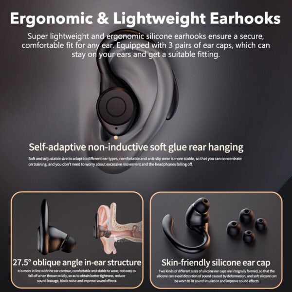 NEW Wireless Bluetooth Headphones Earphones Earbuds In-Ear For All Devices - Image 13