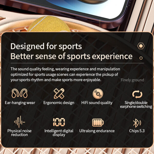 NEW Wireless Bluetooth Headphones Earphones Earbuds In-Ear For All Devices - Image 15