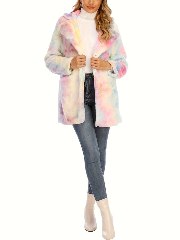 Winter Warm Plush Loose Coat, Casual Long Sleeve Fashion Teddy Outerwear, Women's Clothing - Image 6