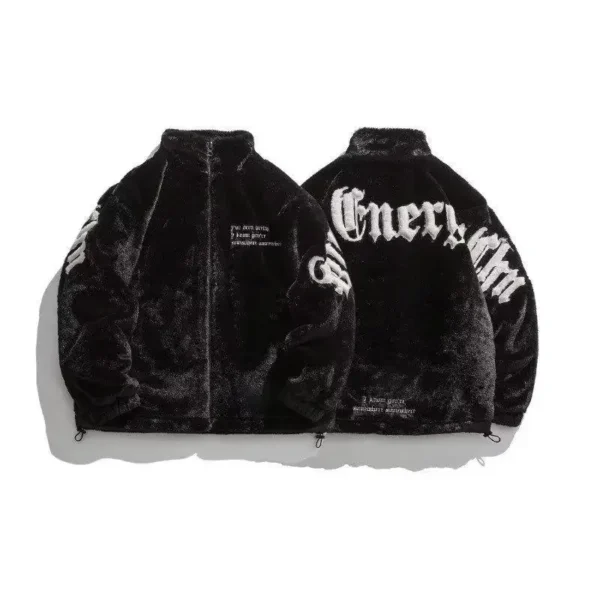 Trendy Vintage Cotton-padded Coach 2024 New Style American Style Casual Loose Fit Youth Fashionable High Street Parkas - Image 3