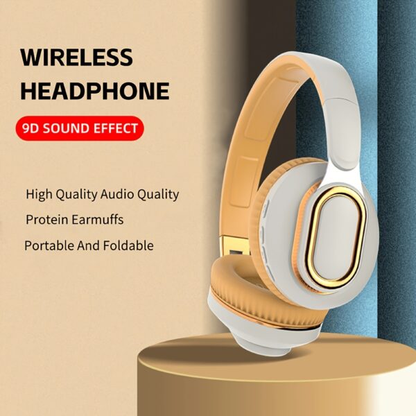 Wireless Headphones With Noise Isolation Feature, Button Volume Control, Capacitive Microphone, 16 Hours Of Playback Time, Suitable For Sports - Made Of Non-waterproof Plastic Material, Foldable Design - Image 13